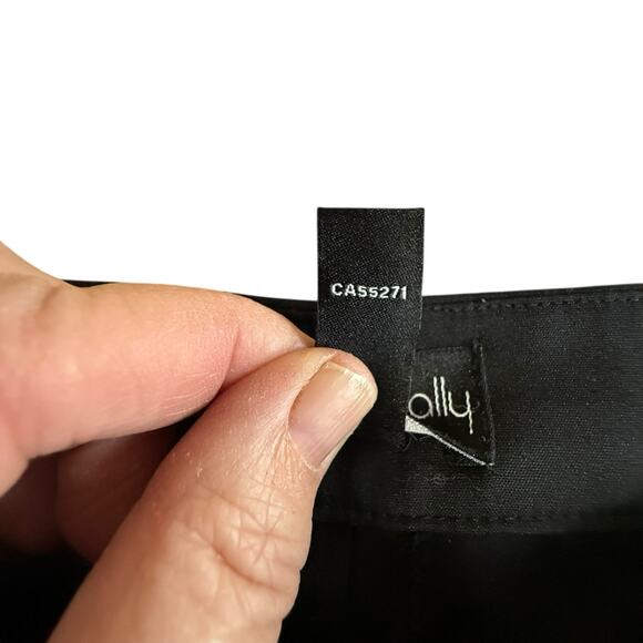 Long Tall Sally Women's Pants Pull Black Straight Leg Career Travel Classic 10 - Picture 5 of 8